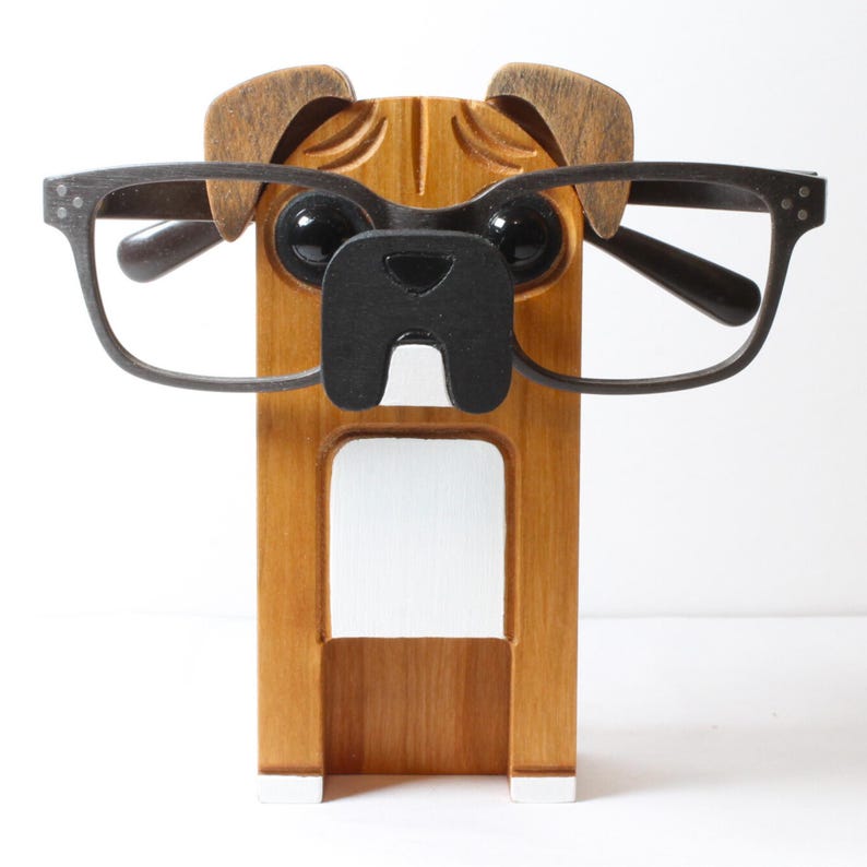 Boxer Dog Eyeglass Stand.