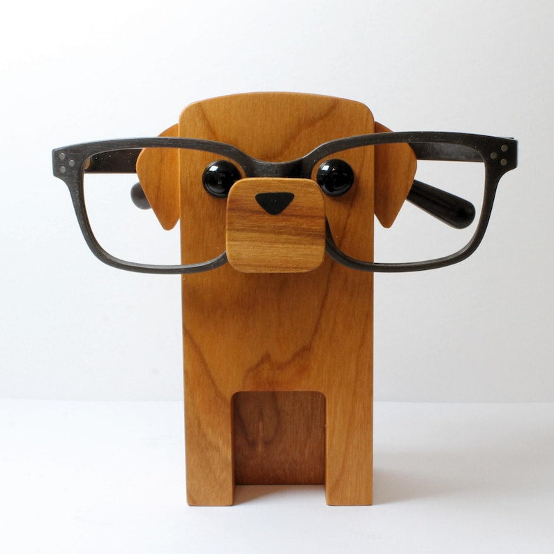 Red Labrador Retriever Dog Eyeglass Stand.