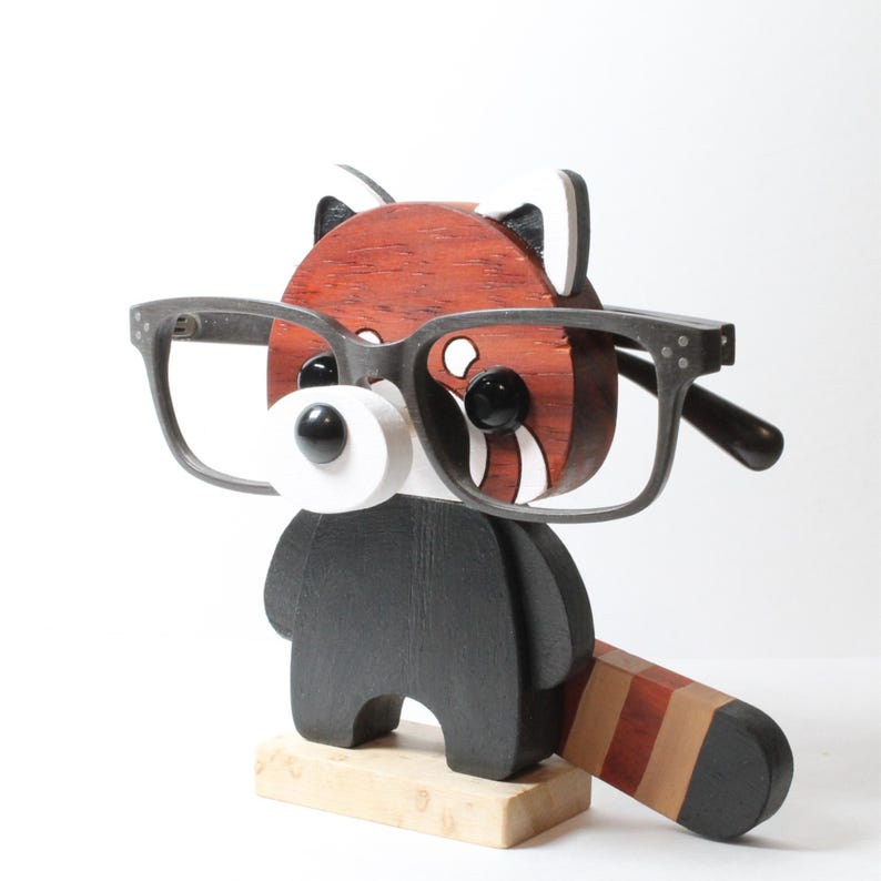 Red Panda Eyeglass Stand.