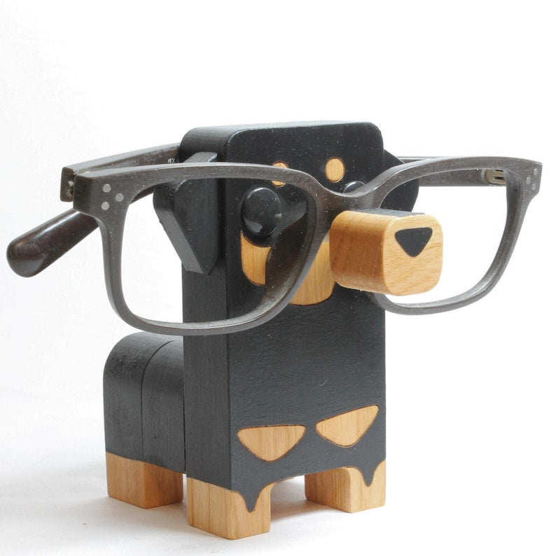 Dachshund Dog Eyeglass Stand .