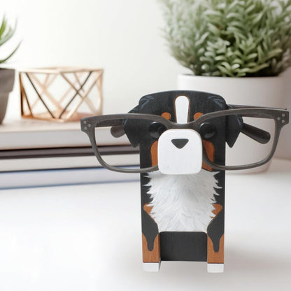 Bernese Mountain Dog Eyeglass Stand.