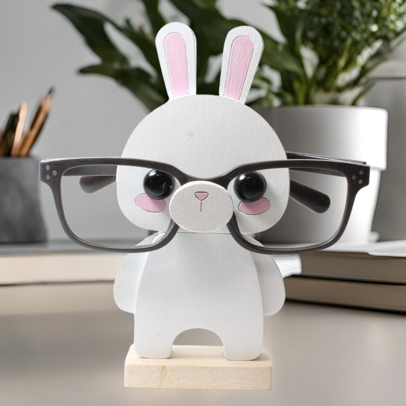Bunny Eyeglass Stand.