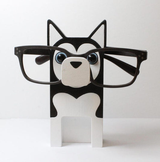 Siberian Husky Eyeglass Stand.