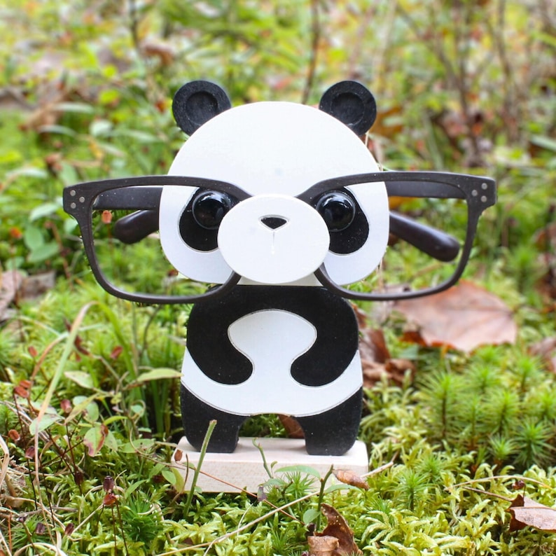 Panda standing up Eyeglass Stand.