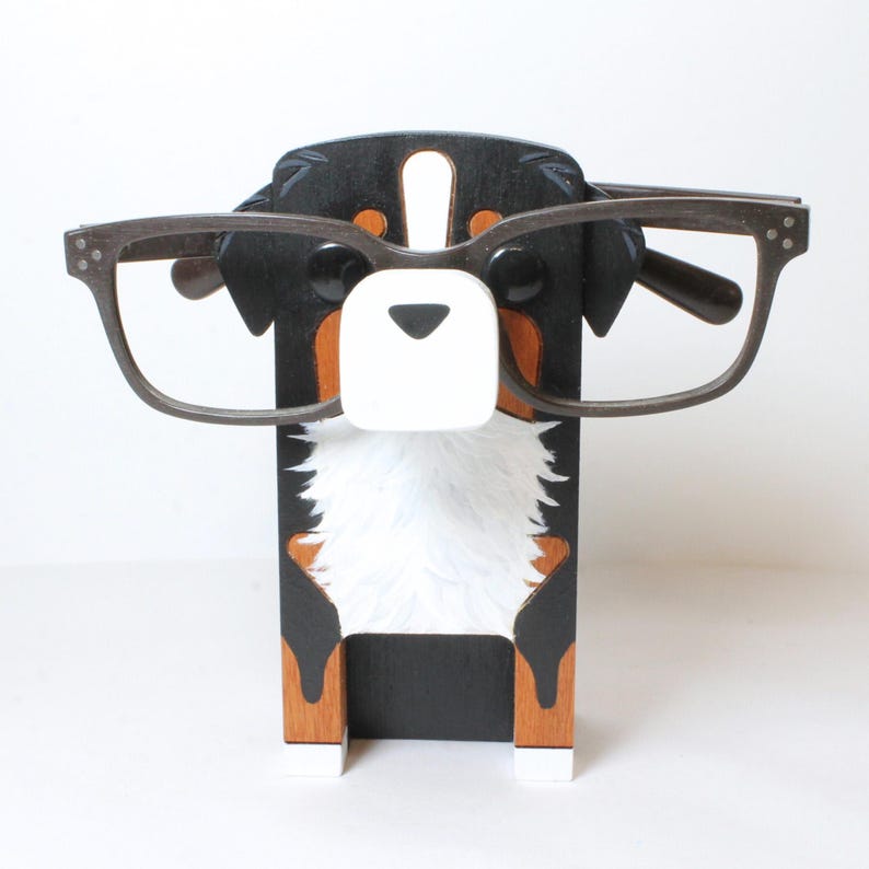 Bernese Mountain Dog Eyeglass Stand.
