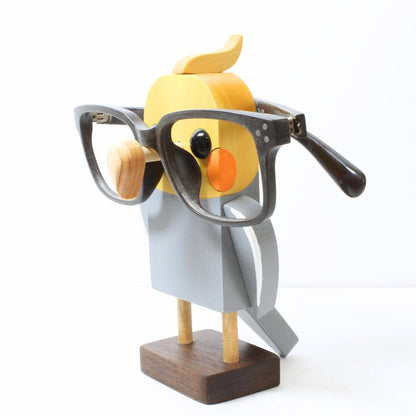Cockatiel Eyeglass Stand.