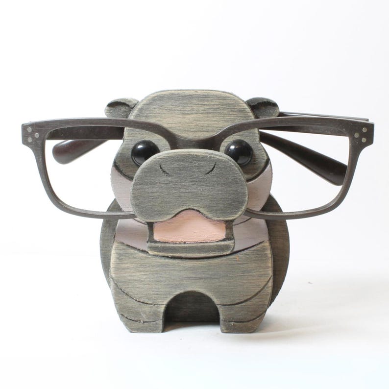 Pygmy Hippo Eyeglass Stand.
