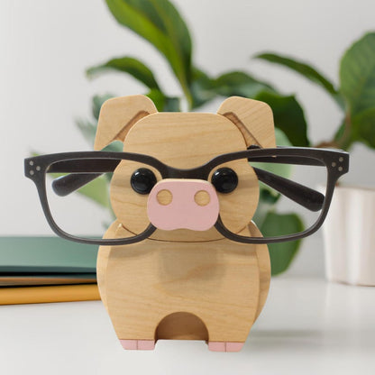 Standing Pig Eyeglass Stand.