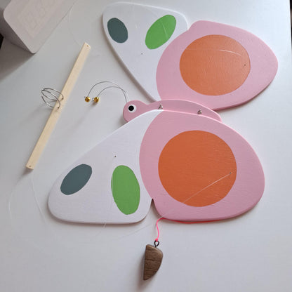 Flying Handmade Solid Wood Butterfly Decoration