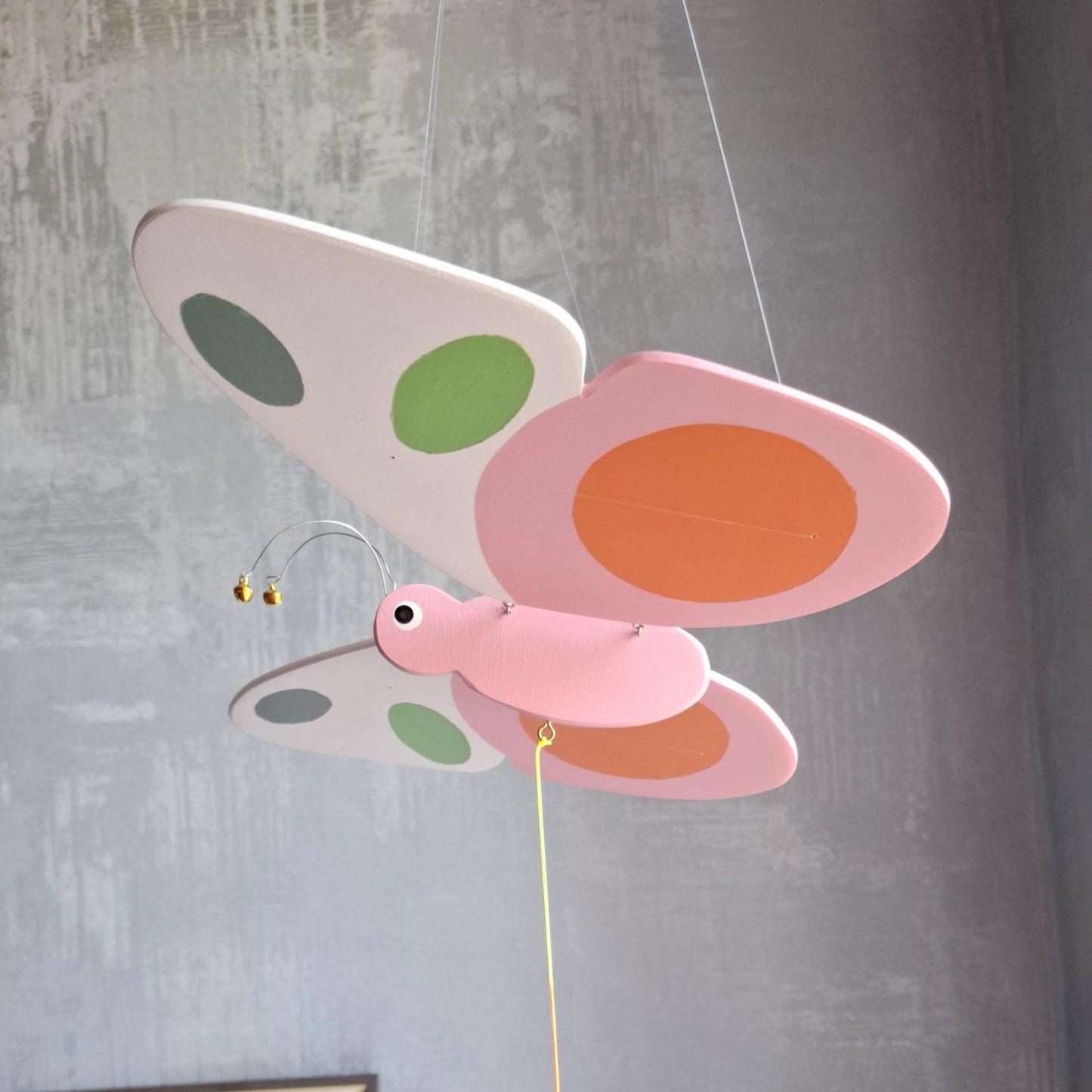 Flying Handmade Solid Wood Butterfly Decoration