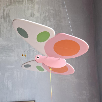 Flying Handmade Solid Wood Butterfly Decoration