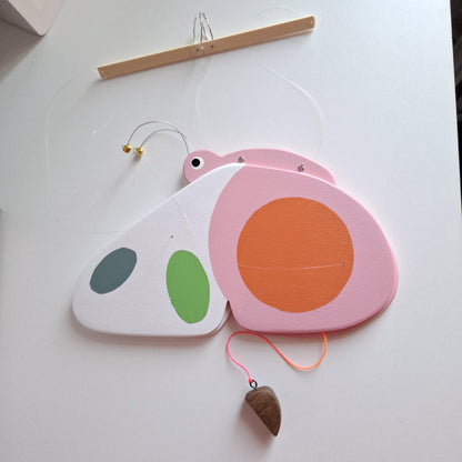 Flying Handmade Solid Wood Butterfly Decoration