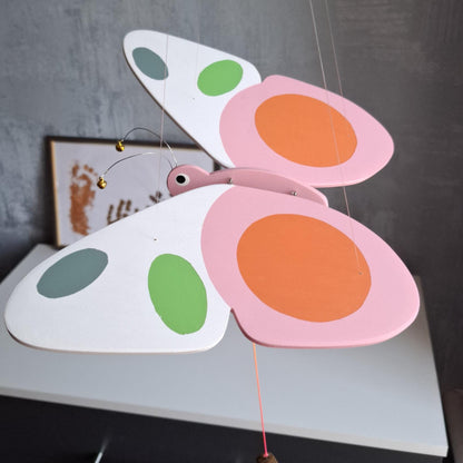 Flying Handmade Solid Wood Butterfly Decoration